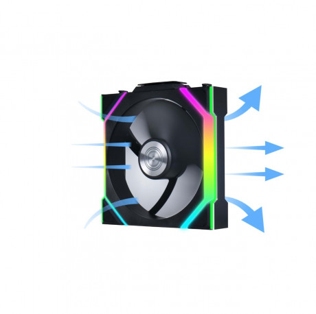 Lian Li UNI FAN SL WIRELESS 3x120mm Siyah Kasa Fanı (G99.12SL1W3B.00)