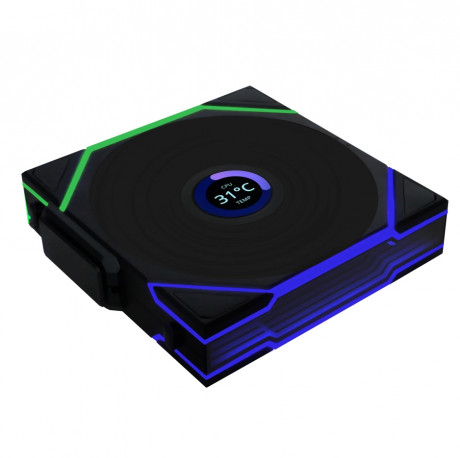 Lian Li UNI FAN TL WIRELESS LCD 1x120mm Siyah Kasa Fanı (G99.12TLLCD1W1B.00)