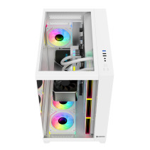GAMEPOWER WARCRY TOPGLASS 4X ARGB FAN BEYAZ GAMING KASA 