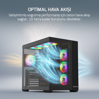 GAMEPOWER WARCRY PRISM 4XARGB FAN GAMING KASA 650W