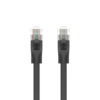 UNITEK CAT6 PATCH KABLO 3MT FLAT 1GBPS, SİYAH (C1811GBK)