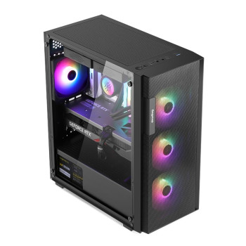 SEGOTEP Axe 5 Siyah 650W 80+ Midi Tower Kasa